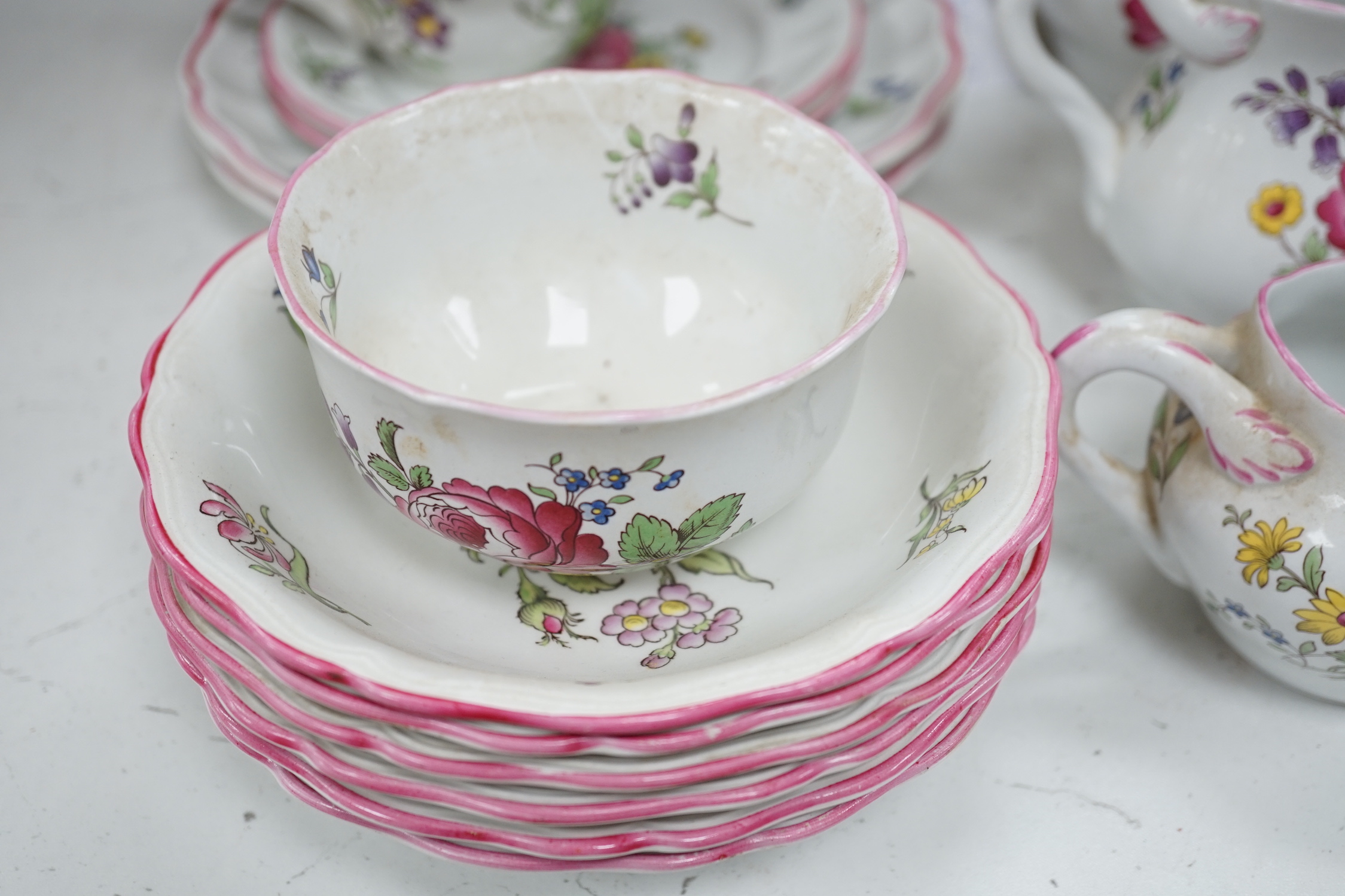 A Spode ‘Marlborough Sprays’ breakfast set